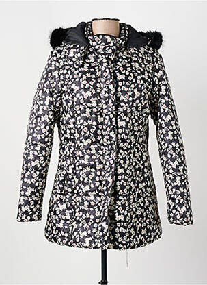 Doudoune poches a capuche noir IMPULSION femme