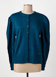 Gilet manches longues stretch bleu AGATHE & LOUISE femme