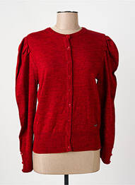 Gilet manches longues stretch rouge AGATHE & LOUISE femme