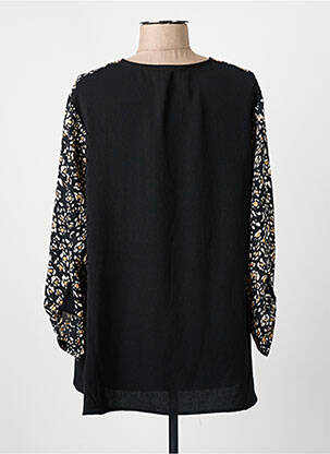 Blouse manches longues manches longues noir FRANCK ANNA femme