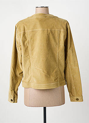 Veste casual col rond vert PAUSE CAFE femme