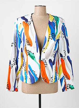 Blazer coupe cintrée blanc PAUSE CAFE femme