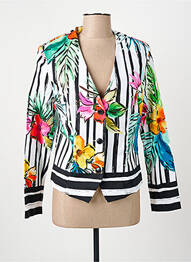 Veste chic col v blanc PAUSE CAFE femme