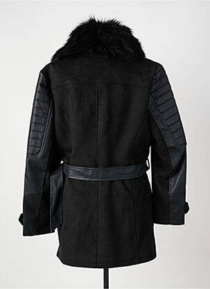 Manteau court poches sans capuche noir PAUSE CAFE femme