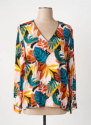 Blouse manches longues manches longues orange JULIE GUERLANDE femme