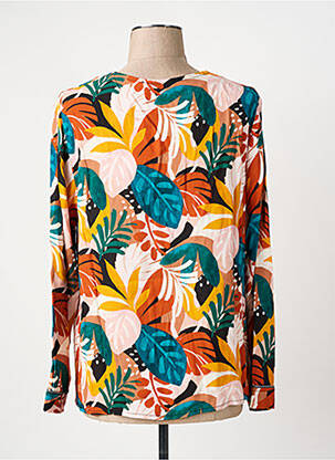 Blouse manches longues manches longues orange JULIE GUERLANDE femme