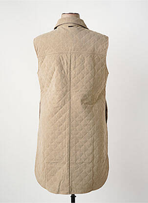 Veste casual coupe droite beige FRED SABATIER femme