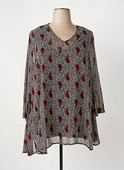 Tunique manches longues rouge FRANCK ANNA pour femme seconde vue