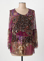 Tunique manches longues violet COULEURS DU TEMPS pour femme seconde vue