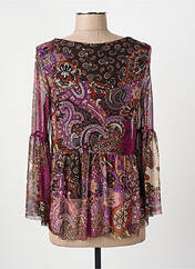 Tunique manches longues violet COULEURS DU TEMPS pour femme seconde vue