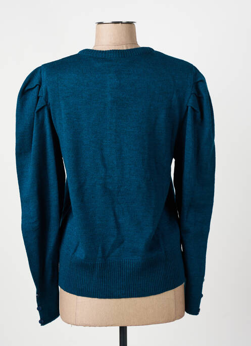 Gilet manches longues bleu AGATHE & LOUISE pour femme