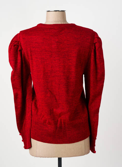 Gilet manches longues rouge AGATHE & LOUISE pour femme