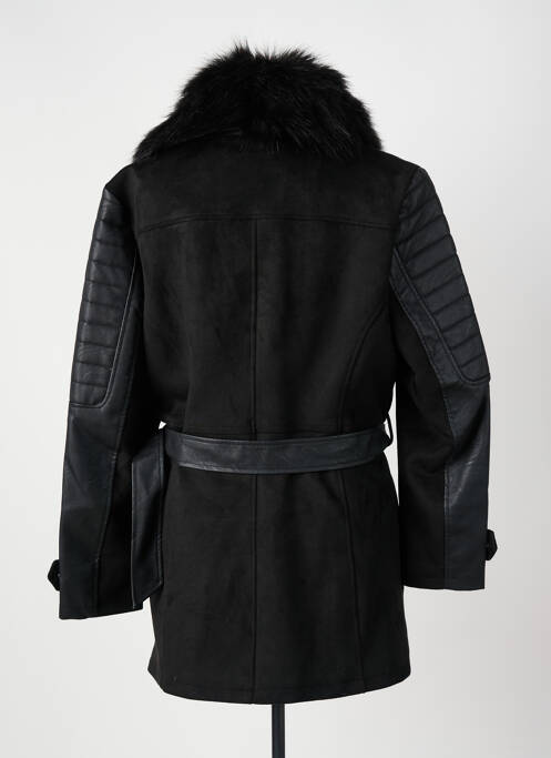 Manteau court noir PAUSE CAFE pour femme