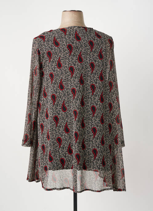 Tunique manches longues rouge FRANCK ANNA pour femme