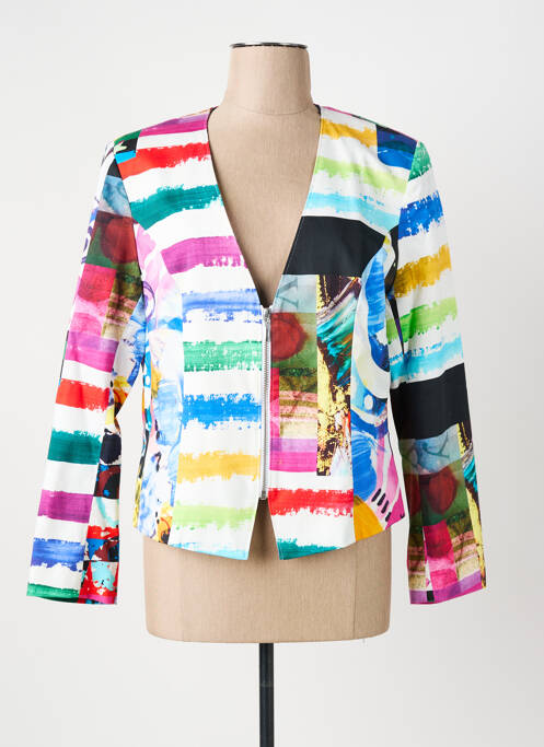 Veste chic bleu PAUSE CAFE pour femme