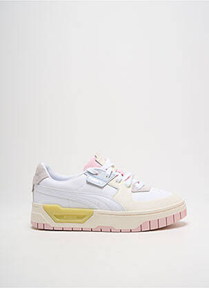 Baskets bout rond talon plat jusqu'à 3cm blanc PUMA femme