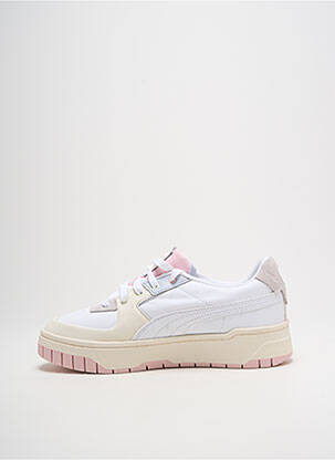 Baskets bout rond talon plat jusqu'à 3cm blanc PUMA femme