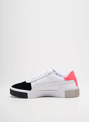 Baskets matière lisse talon plat jusqu'à 3cm blanc PUMA femme