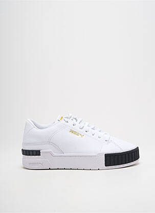 Baskets bout rond talon plat jusqu'à 3cm blanc PUMA femme