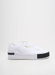 Baskets bout rond talon plat jusqu'à 3cm blanc PUMA femme