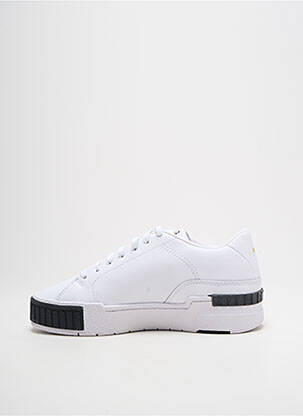 Baskets bout rond talon plat jusqu'à 3cm blanc PUMA femme