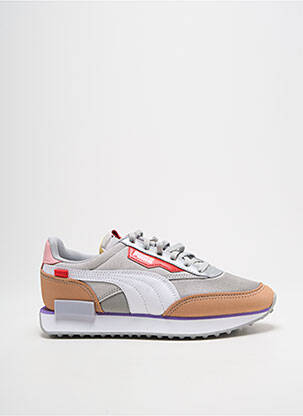 Baskets bout rond talon plat jusqu'à 3cm gris PUMA femme