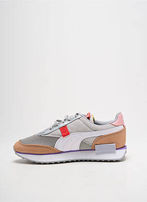 Baskets bout rond talon plat jusqu'à 3cm gris PUMA femme