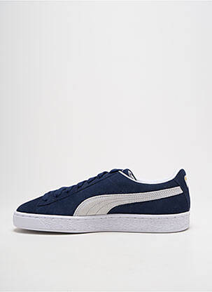 Baskets nubuck bout rond bleu PUMA homme