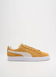 Baskets nubuck bout rond jaune PUMA homme