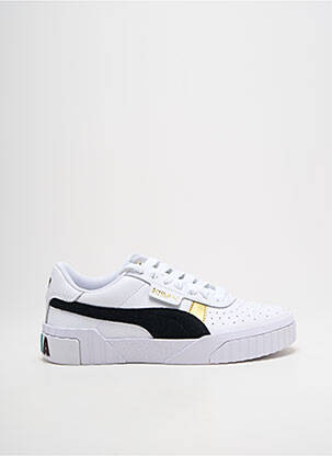 Baskets bout rond talon plat jusqu'à 3cm blanc PUMA femme