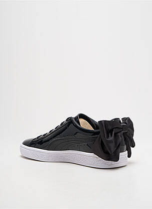 Baskets matière lisse talon plat jusqu'à 3cm noir PUMA femme