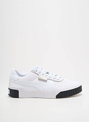 Baskets bout rond talon plat jusqu'à 3cm blanc PUMA femme