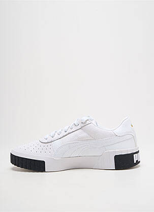 Baskets bout rond talon plat jusqu'à 3cm blanc PUMA femme