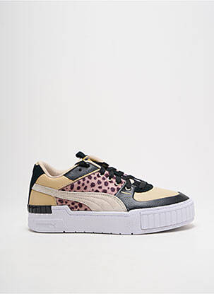 Baskets bout rond talon plat jusqu'à 3cm beige PUMA femme