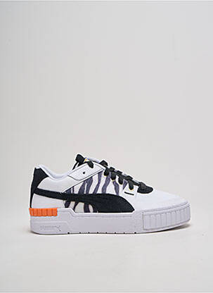Baskets bout rond talon plat jusqu'à 3cm blanc PUMA femme
