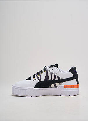 Baskets bout rond talon plat jusqu'à 3cm blanc PUMA femme