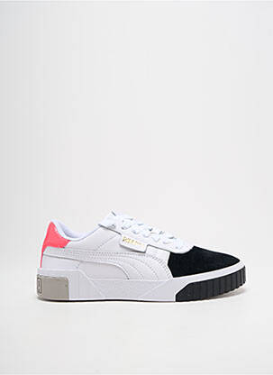 Baskets matière lisse talon plat jusqu'à 3cm blanc PUMA femme