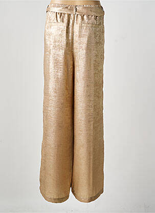 Pantalon large poches taille normale or SUMMUM femme