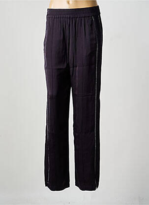 Pantalon droit taille élastique taille normale noir BELLEROSE femme