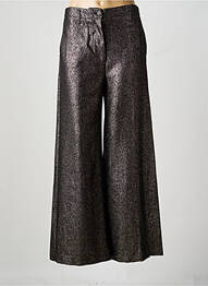 Pantalon large fermeture zippée sous rabat boutonné taille normale noir DIEGA femme