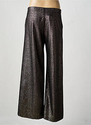 Pantalon large fermeture zippée sous rabat boutonné taille normale noir DIEGA femme