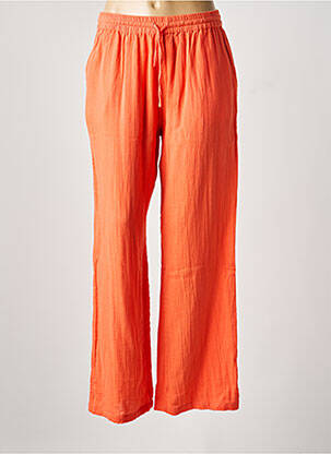 Pantalon large poches taille normale orange NOTSHY femme
