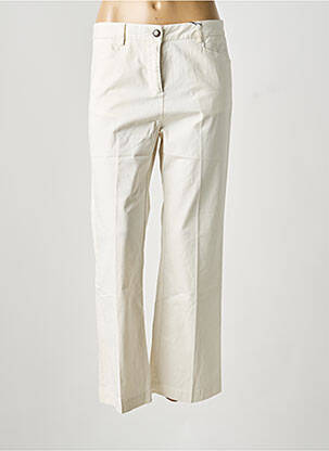 Pantalon droit stretch taille normale beige MAYJUNE femme