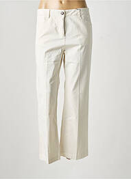 Pantalon droit stretch taille normale beige MAYJUNE femme