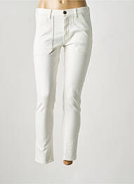 Jeans coupe slim stretch taille normale blanc ACQUAVERDE femme