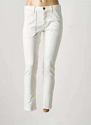 Jeans coupe slim stretch taille normale blanc ACQUAVERDE femme
