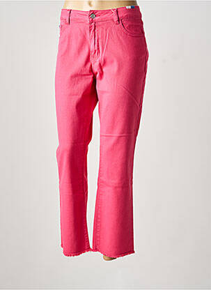 Jeans coupe droite stretch taille normale rose C'EST BEAU LA VIE femme
