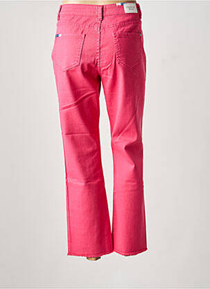 Jeans coupe droite stretch taille normale rose C'EST BEAU LA VIE femme