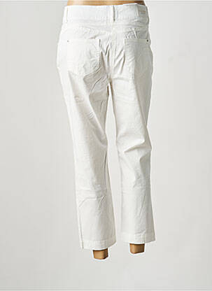 Pantalon 7/8 stretch taille normale blanc C'EST BEAU LA VIE femme
