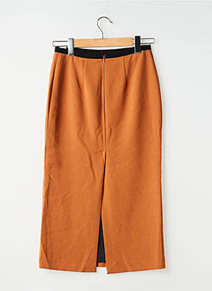 Jupe mi-longue stretch orange OTTOD'AME femme